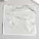 Potal for decorating a set of 50 sheets "silver" 14x14 cm