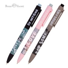 Handle Automatic Ball Freshwrite FunClick. FunClick Jeans, node 0.7 mm, blue pigment ink, Soft Touch, mix