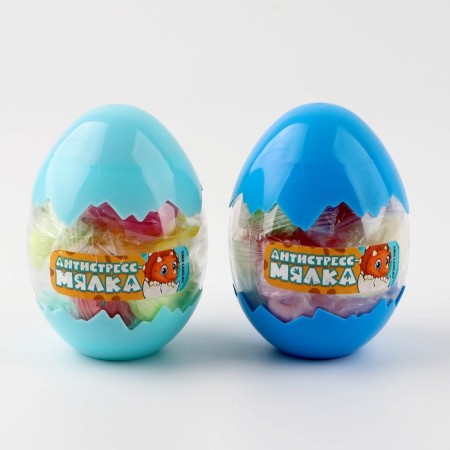 Dino antistress label, in an egg, MIX color-1