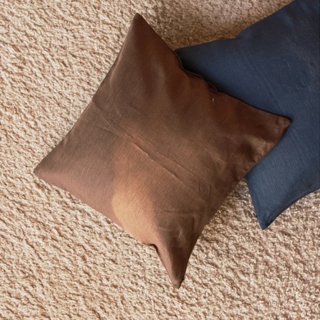 Decorative pillowcase SL Home Linen 40*40 cm, col. Brown, 100%flax-2