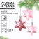 Christmas tree toy New Year's "stars", for the New Year, color pink mix
