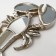 Panel interior polystone "Mirror Cancer" silver 14x3x25 cm