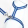 The kit for cats is reflective, width 1 cm, harness 21-35 cm, leash 120 cm, blue