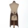 Apron Ethel "Style", brown color, 70 x80cm, 80% p/e, 20% cotton
