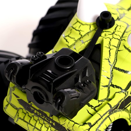 Fin-controlled car, radio-controlled, works on the battery, light effects, smoke effect, green color-3