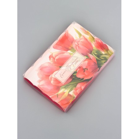 Cookie box, confectionery packaging, "tulips", 22 x 15 x 3 cm-1