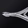 Manicure nippers for the cutter “Premium”, double spring, 10.5 cm, blade length - 7 mm, on the blist, silver color