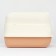 The toilet is closed with a folding top of 36 x 51 x 34 cm, orange