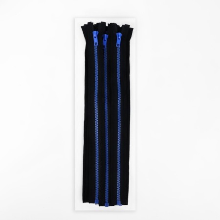 Lightning "Tractor", No. 5, detachable, automatic lock, 35 cm, black/blue color-2