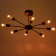 Chandelier 80008/8 8x40W E27 Black 90x73x28cm