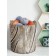 Textile bag "Wooden pattern", for storing things and toys, size 30x30 cm, 18.9 liters