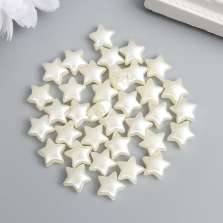 A set of beads for creativity plastic "Pearls" set of 35 pcs 1.1x1.1 cm-1
