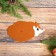 Set for creating a pendant made of felt and paper "Hedgehog"