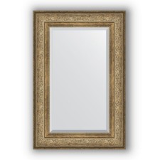 Mirror with fatset in the baguette frame - Antique bronze Vignette 109 mm, 60 x 90 cm, evoForm