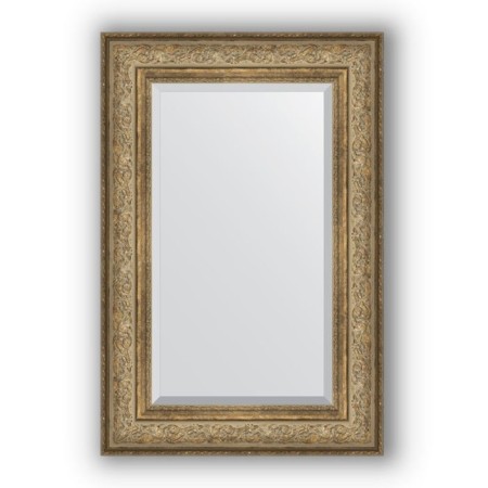 Mirror with fatset in the baguette frame - Antique bronze Vignette 109 mm, 60 x 90 cm, evoForm