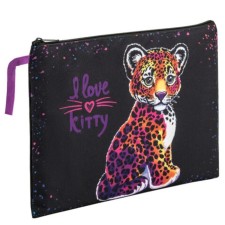 Brauberg A4 notebook folder, 1 compartment, polyester, on a zipper, with a pen, 