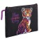 Brauberg A4 notebook folder, 1 compartment, polyester, on a zipper, with a pen, "Leopard", 272170