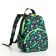 Baby backpack on lightning, external pocket, green color