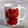 Sublimation mug "The best grandmother" flowers, 320 ml, with application