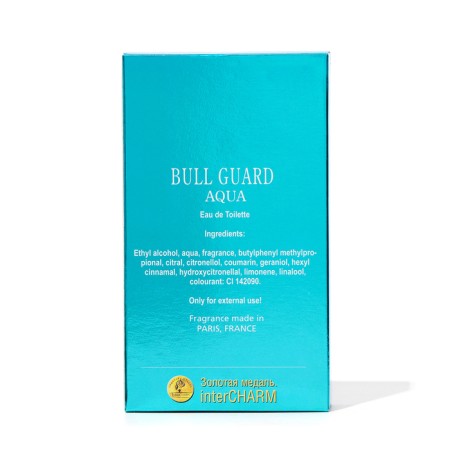 Toilet water for men Bull Guard Aqua, 100 ml-3
