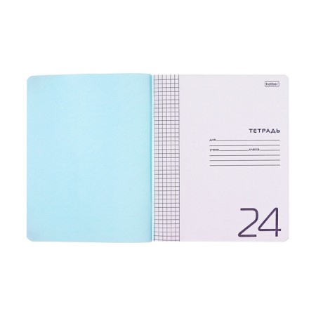Notebook 24 sheets of the Cage "Color Geometry", cover coated cardboard, rounded corners, mix-1