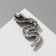 New Year! Symbol of the year 2025! Brooch "Snake" Keeper, colored in black silver