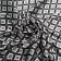 Textile scarf, black color, size 70x70