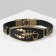 Unisex "Atlant" Scorpio, black color with black gold, 22 cm