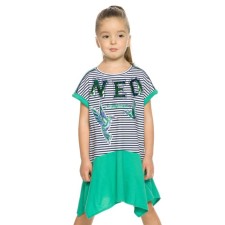 Dress for girls, height 104 cm, turquoise color