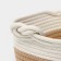 Basket for storage ladled handmade LadOM "Vega", cotton, 33 × 22 × 13 cm, beige color