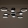 Causteen with PDU 2299/9BK LED 176W 3000-6000K Black 88x88x18 cm Bayerlux