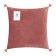 Decorative pillowcase with brushes Ethel color dusty rose, 45x45 cm, polyester, velor