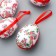 Decor Easter suspension "Flower Print" set 4 pcs mix 7x5 cm
