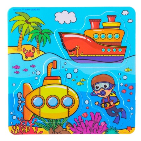 Toy puzzle for the bath "Sea Transport" + Nick, Baby Me-6