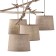 Suspended chandelier Mantra sabina, e27, 5x20W, 1500x1080x700 mm, color decorated tree