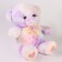 Soft toy "Bear" with a bow, lilac color, 43 cm