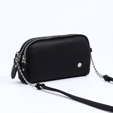 Richet Cross-Boda Bag on a zipper, black color-2