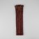 Metal zipper, No. 3, non -proceeding, automatic lock, 30 cm, burgundy/gold color
