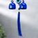 Wind Music Metal "Peacock" from the evil eye with a brush 2 bell 22x6.5 cm