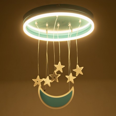 Lunar Light Chandelier LED 58W blue 50x50x60 cm Bayerlux-2
