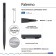 Switching handle, 0.7 mm, BrunovisConti Palermo, Blue rod, metal case Soft Touch graphite, in case