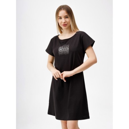 Night shirt female diva, size 46, black color-16