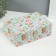 Casket to the leatherette for jewelry "Rosa on green" 18x27x9 cm