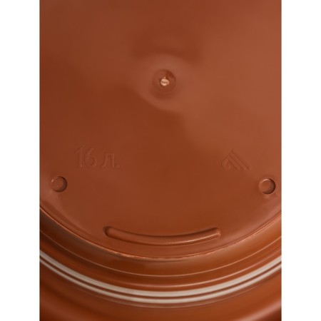 Pot with the Podon "Viola", 16 liters, brown color-3