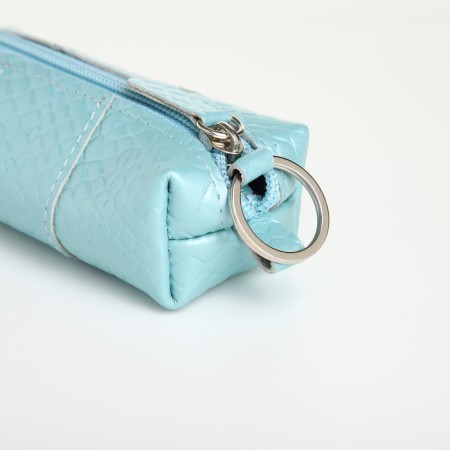 Pocket Key with Lightning, Textura, length 12.5 cm, ring, blue color-3
