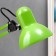 Desktop lamp E27, h = 55 cm, hinge, on a stand (220V) Green Risalux