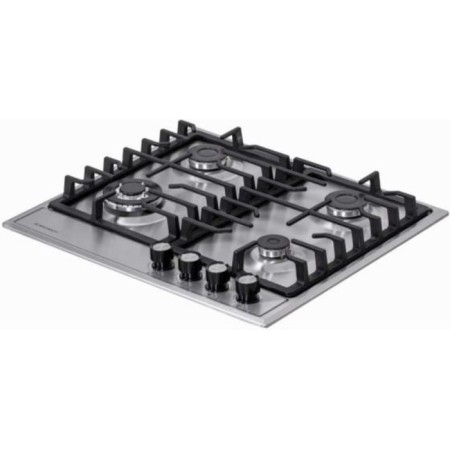 Hon surface Delvento V60V41M011, gas, 4 burners, silver-2