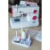 Organizer-book for threads, on a stand, 20.7 × 10.8 × 36.5 cm, blue/white color