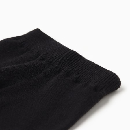 Pants (reitus) Children's knitted minku, black color, height 74-80 cm-5