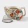 Keramic teapot with a metal sieve "Lotus", 350 ml